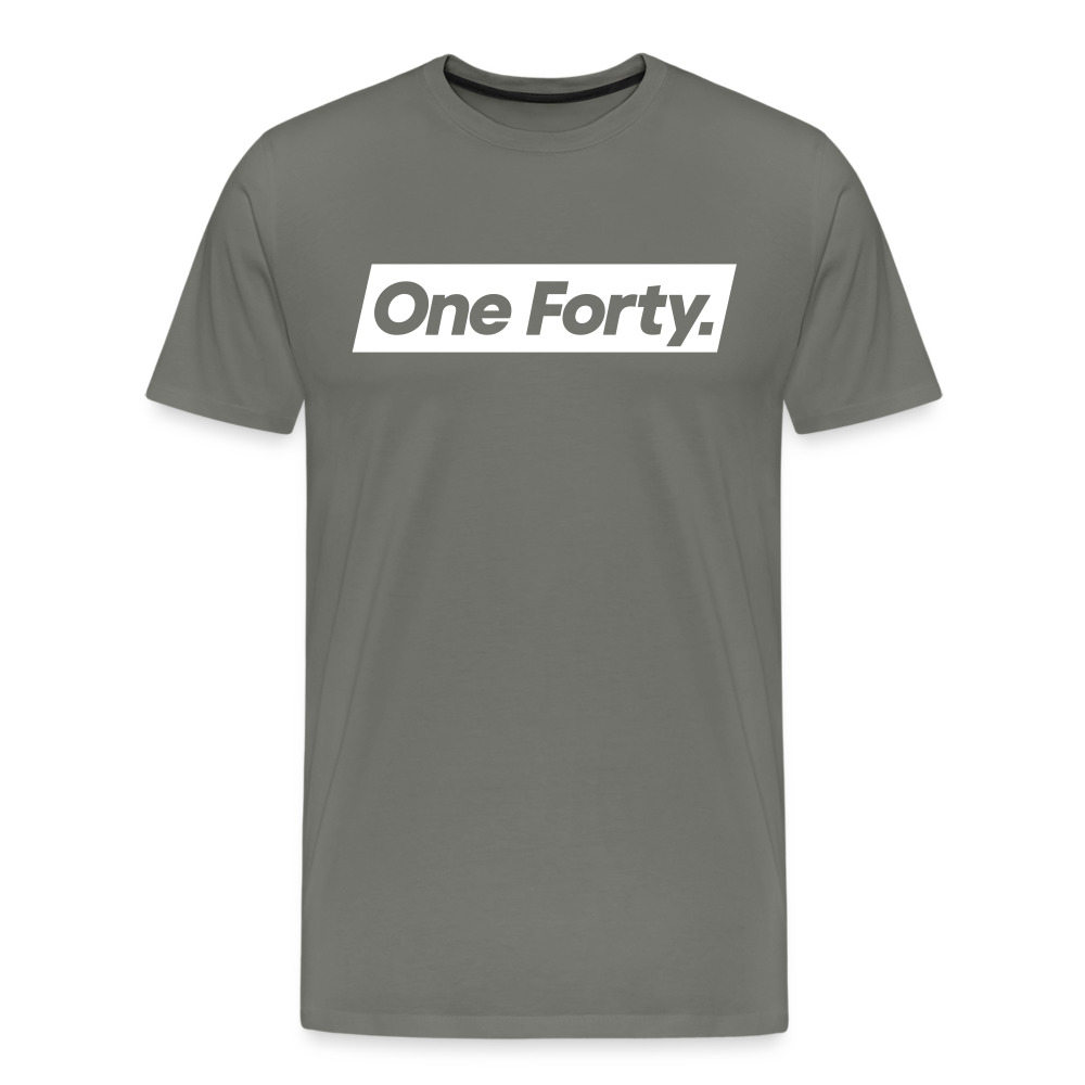 Official One Forty Logo T-Shirt [Asphalt] - asphalt gray