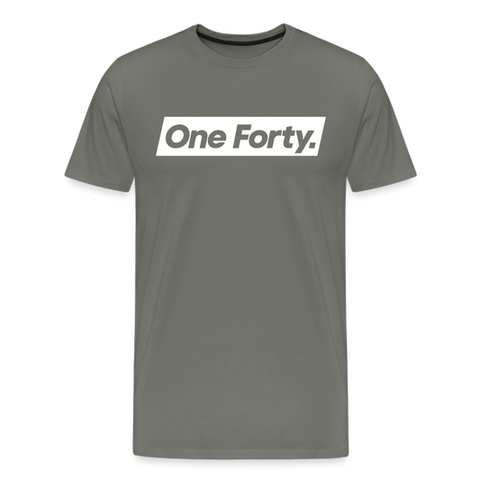 Official One Forty Logo T-Shirt [Asphalt] - asphalt gray
