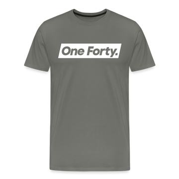Official One Forty Logo T-Shirt [Asphalt] - asphalt gray