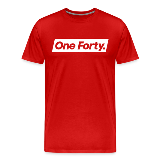 Official One Forty Logo T-Shirt [Red] - red