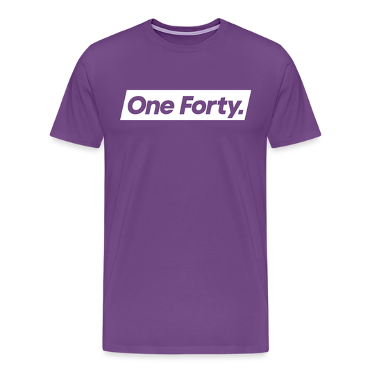 Official One Forty Logo T-Shirt [Purple] - purple