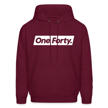 Official One Forty Logo Hoodie [Burgundy] - burgundy