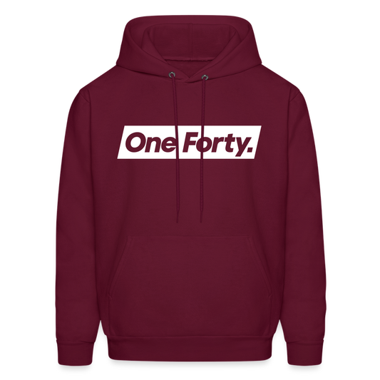Official One Forty Logo Hoodie [Burgundy] - burgundy