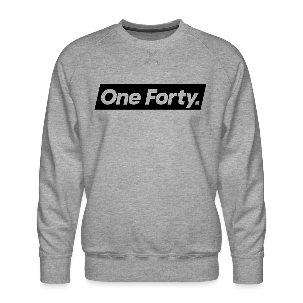 ONE FORTY UNISEX LOGO SWEATSHIRT [GREY] - heather grey