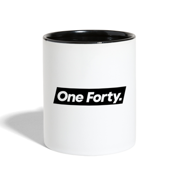 Official One Forty Logo Mug [Black & White] - white/black