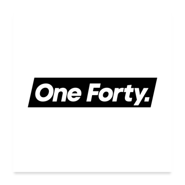 Official One Forty Logo Poster [White] - white