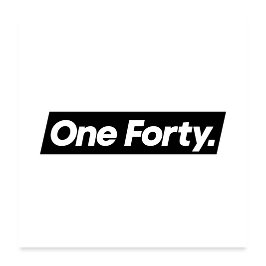 Official One Forty Logo Poster [White] - white